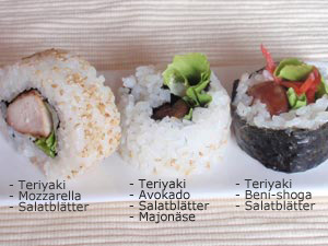 sushi Futo-Maki_Teriyaki Hühnchen